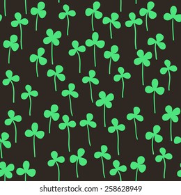 Vector clover seamless pattern. 