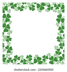 Vektorgrafik-Kleeblattbild-Illustration zum St. Patrick’s Day einzeln auf weißem Hintergrund. 