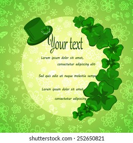 Vector clover for St Patrick day 