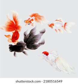 vector clown chef fish painting