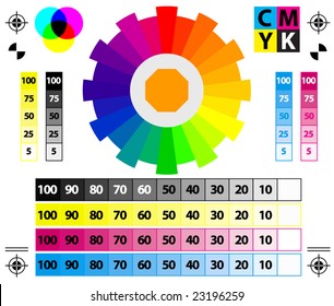 vector CMYK Press Marks