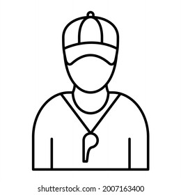 Vector Coach Outline Icon Design
