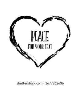 Vector coal elements for decoration website, social network, grange background, frame, card, certificate, banner, for art, creative school, club, shop or store Hand drawn illustration. Chalk texture