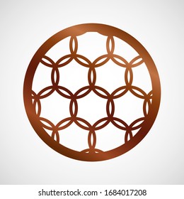 Vector coaster design for laser cut from wood, plywood or metal. Cutting wooden panel. Vector illustration isolated. Laser cut wood coasters. Geometric decorative designs. Cutout circle silhouette