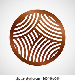 Vector coaster design for laser cut from wood, plywood or metal. Cutting wooden panel. Vector illustration isolated. Laser cut wood coasters. Geometric decorative designs. Cutout circle silhouette