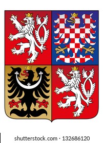 Vector Coat of Arm of Czech Republic