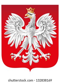 Vector Coat of Arm of  Poland