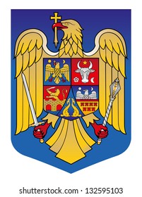 Vector Coat of Arm of Romania