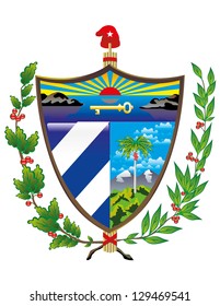 Vector Coat of Arms of Cuba