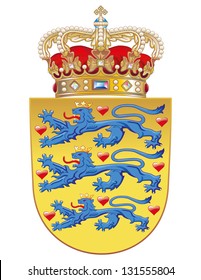 Vector Coat of arms of Denmark