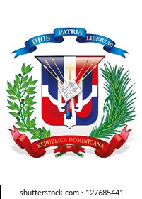 Vector Coat of arms of the Dominican Republic