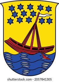 Vektorgrafik des Beuel - Bezirks der deutschen Landeshauptstadt Bonn, Deutschland