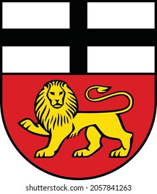 Vector coat of arms illustration of the German capital city of Bonn, Germany