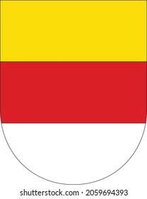 Vector Coat Of Arms Illustration Of The German Regional Capital City Of Münster-Muenster, Germany