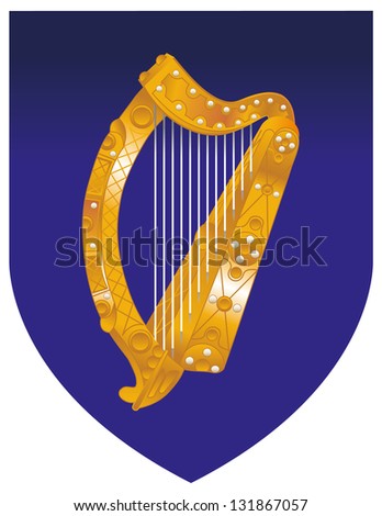 Vector Coat of arms of Ireland