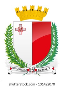 Vector Coat of arms of Malta