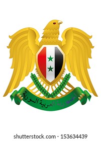 Vector Coat of arms of Syria