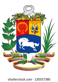 Vector Coat of Arms of Venezuela