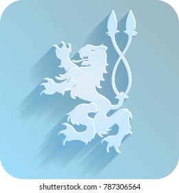 Vector coat 
 lion icon