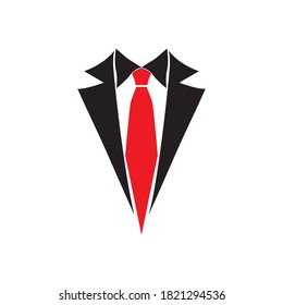Vector coat tie for business 