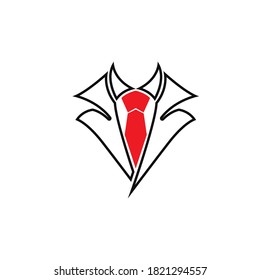 Vector coat tie for business 