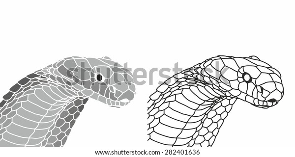 Vector Cobra Head Stock Vector (Royalty Free) 282401636 | Shutterstock