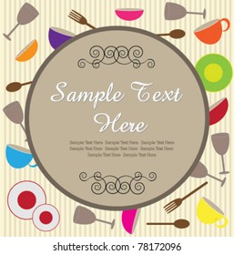 vector cocktail party invitation