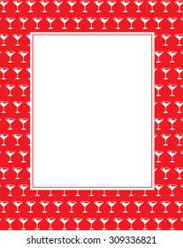 Vector Cocktail Party Invitation Template