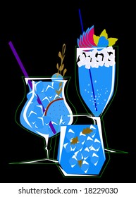vector cocktails