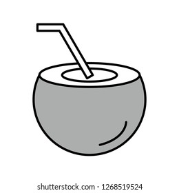 Vector coconut icon
