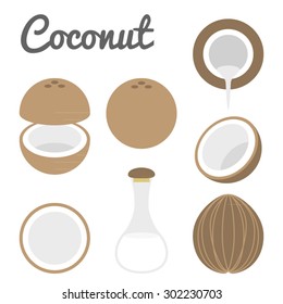 Vector Coconut Icon 