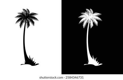 A vector coconut tree image.