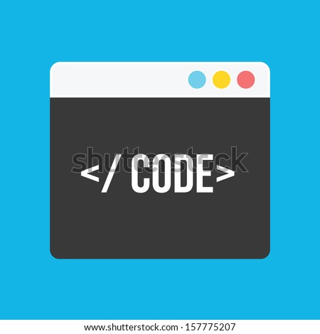 Download Vector Code Editor Icon Stock Vector (Royalty Free) 157775207 - Shutterstock