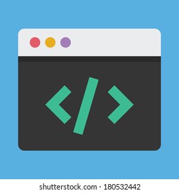Vector Coding Icon
