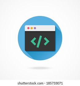 Vector Coding Icon