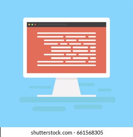 Vector coding icon