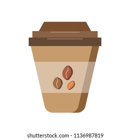 Vector Coffe Cup. Isolated, any background can be applied.