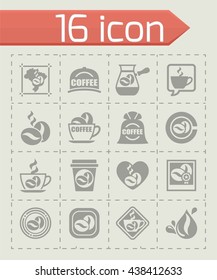 Vector Coffe icon set