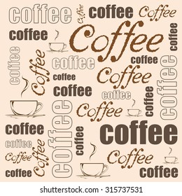 Vector coffee background
