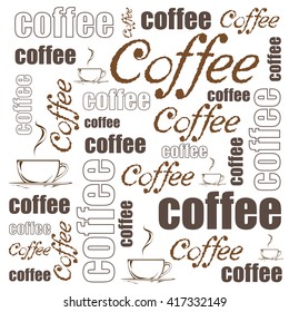 Vector coffee background