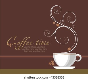 vector coffee background