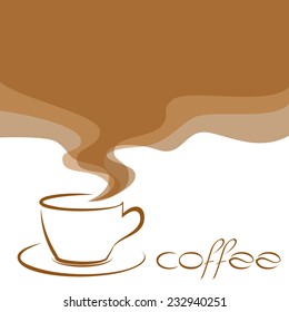 vector coffee background for design, menu, emblems