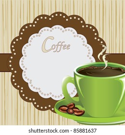 Vector coffee background for your promotion.