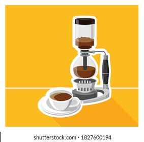 Vector coffee banner, Coffee design vector illustration
