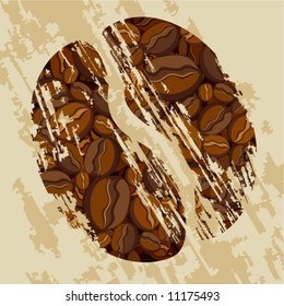 Vector coffee bean