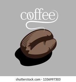 Vector coffee bean icon - Vector