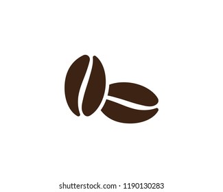 vector coffee beans icon 