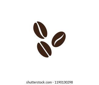 vector coffee beans icon 