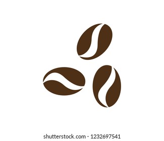 vector coffee beans icon 