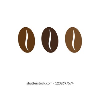 vector coffee beans icon 